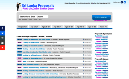 Free marriage sites with contact details in sri lanka
