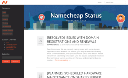 status.namecheap.com