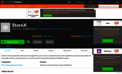 storex.sourceforge.net