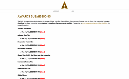 submissions.oscars.org