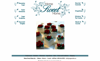 Sugarcubes Ca Website Home Sweet Home Specializes In Decorative