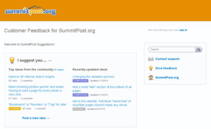 summitpost.uservoice.com