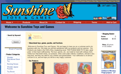 sunshinetoysandgames.com