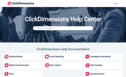 support.clickdimensions.com