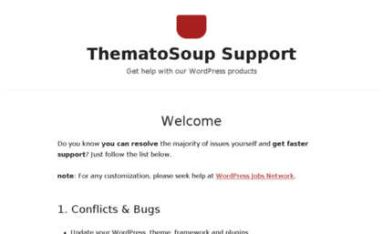 support.thematosoup.com