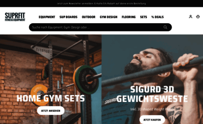 Suprfit.de website. Suprfit.com – Suprfit Fitness Equipment.