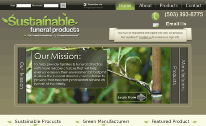 sustainablefuneralproducts.com