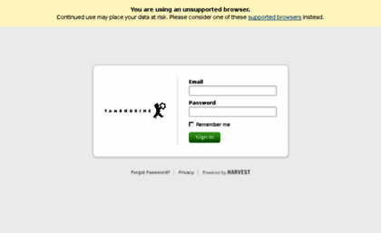 tambourine.harvestapp.com