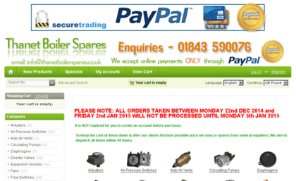 thanetboilerspares.co.uk
