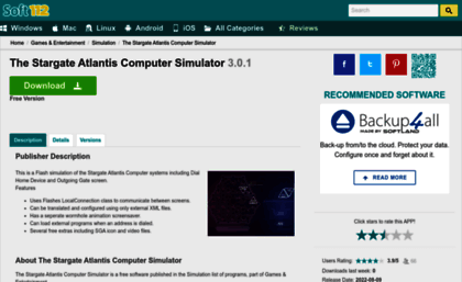 the-stargate-atlantis-computer-simulator.soft112.com