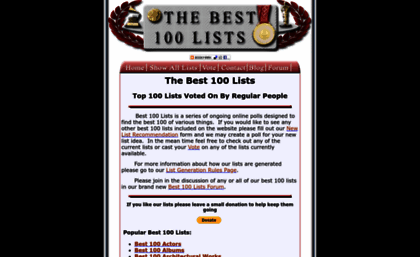 thebest100lists.com
