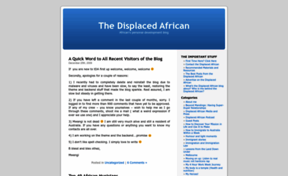 thedisplacedafrican.com