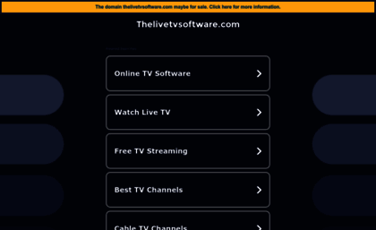 thelivetvsoftware.com