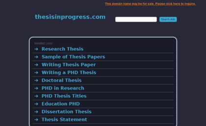 thesisinprogress.com