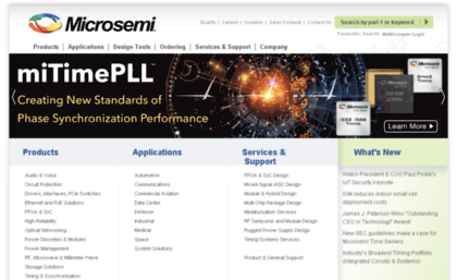 Timing.com website. Clock and Timing Solutions | Microchip Technology.