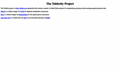 toblerity.org