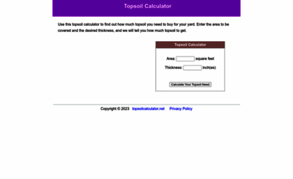 topsoilcalculator.net