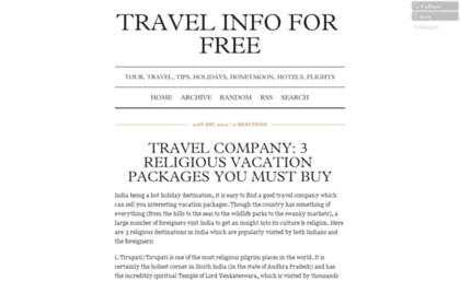 travelinfoforfree.onsugar.com