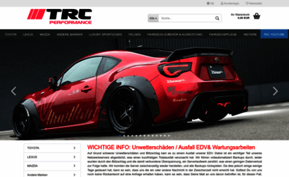 Trc-tuning.com website. TRC-Tuning Corporations Germany e.K.