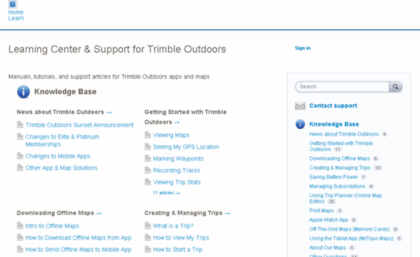 trimbleoutdoors.uservoice.com