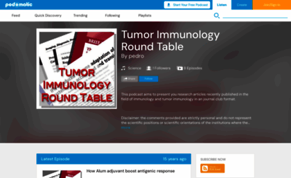 tumorimmunologyroundtable.podomatic.com