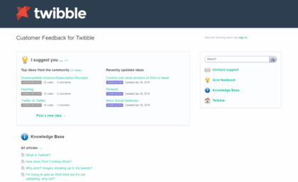 twibble.uservoice.com