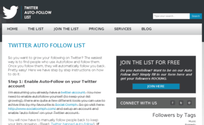 twitterautofollowlist.com