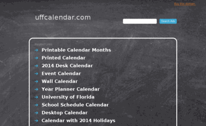 uffcalendar.com