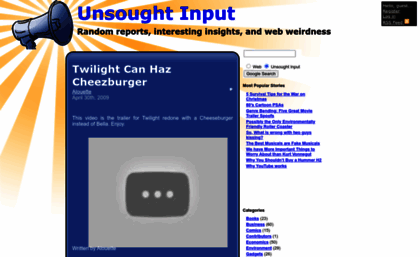 unsoughtinput.com