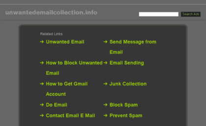 unwantedemailcollection.info