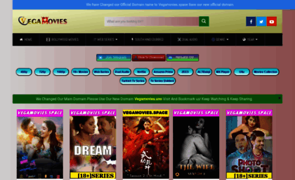 Vegamovies website.