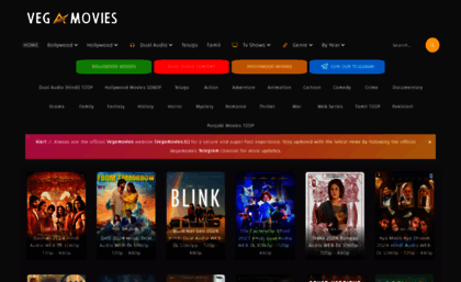 Vegamovies.tc website. Vegamovies Download Bollywood And South Indian