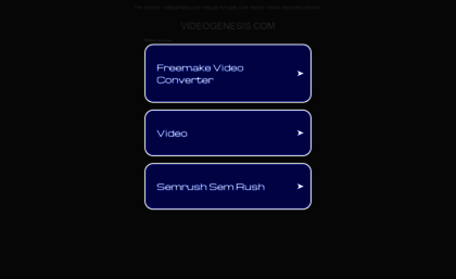 videogenesis.com
