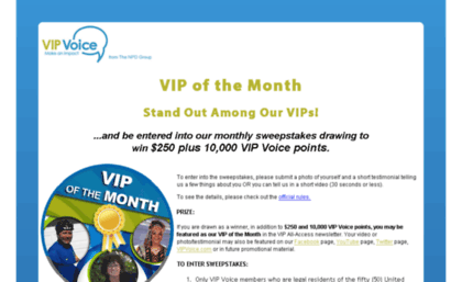 vipvoicememberofthemonth.com