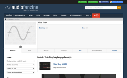 visio-shop.audiofanzine.com