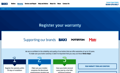 warranty.baxi.co.uk