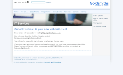 webmail.gold.ac.uk