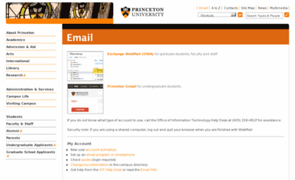 webmail.princeton.edu