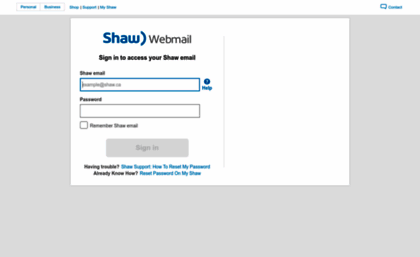 webmail.shaw.ca