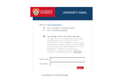 webmail.sydney.edu.au