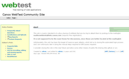 webtest-community.canoo.com