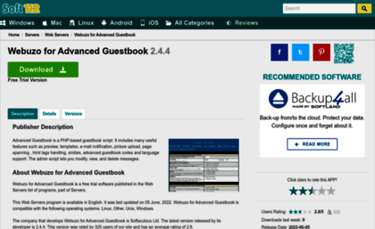 webuzo-for-advanced-guestbook.soft112.com