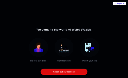 Weirdwealth.co website. WeirdWealth | Discover Unique Ways to Make