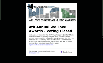 weloveawardsvote.newreleasetoday.com