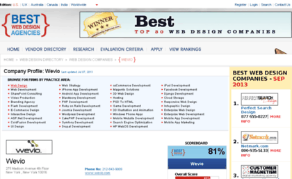 wevio.bestwebdesignagencies.com