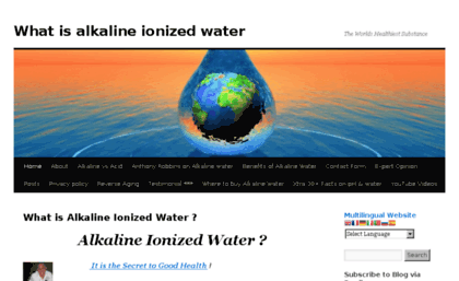 whatisalkalineionizedwater.com