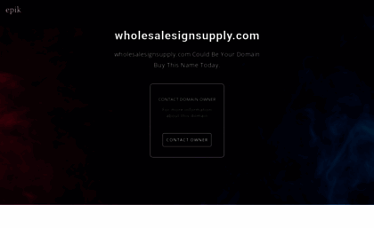 wholesalesignsupply.com
