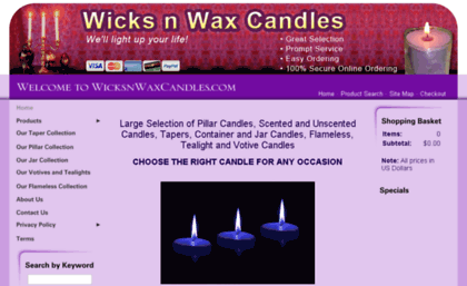 wicksnwaxcandles.com
