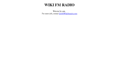 wikifmradio.com