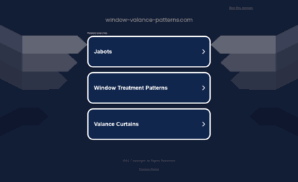 window-valance-patterns.com